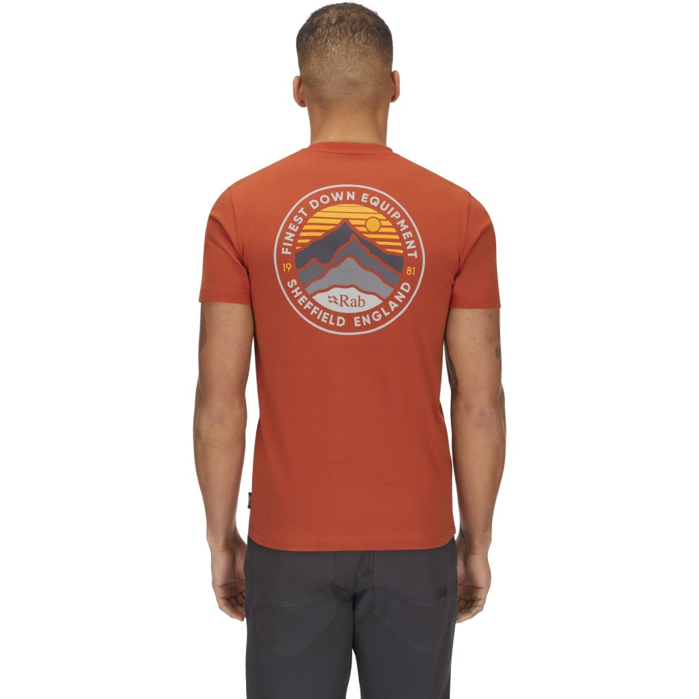 Rab Basecamp 3 Peaks Tee Men - red clay