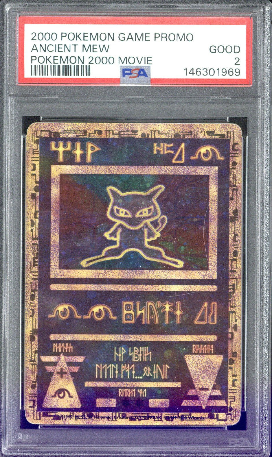 2000 Pokemon Game Promo Ancient Mew Pokemon 2000 Movie PSA 2
