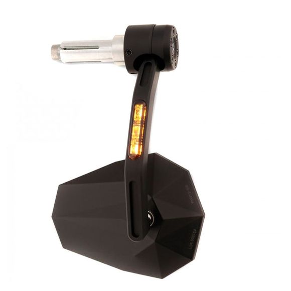 Highsider STEALTH X7 rearview mirror with indicator and handlebar end (unit) Universal - BlackRef: HGI0164 / 301-456