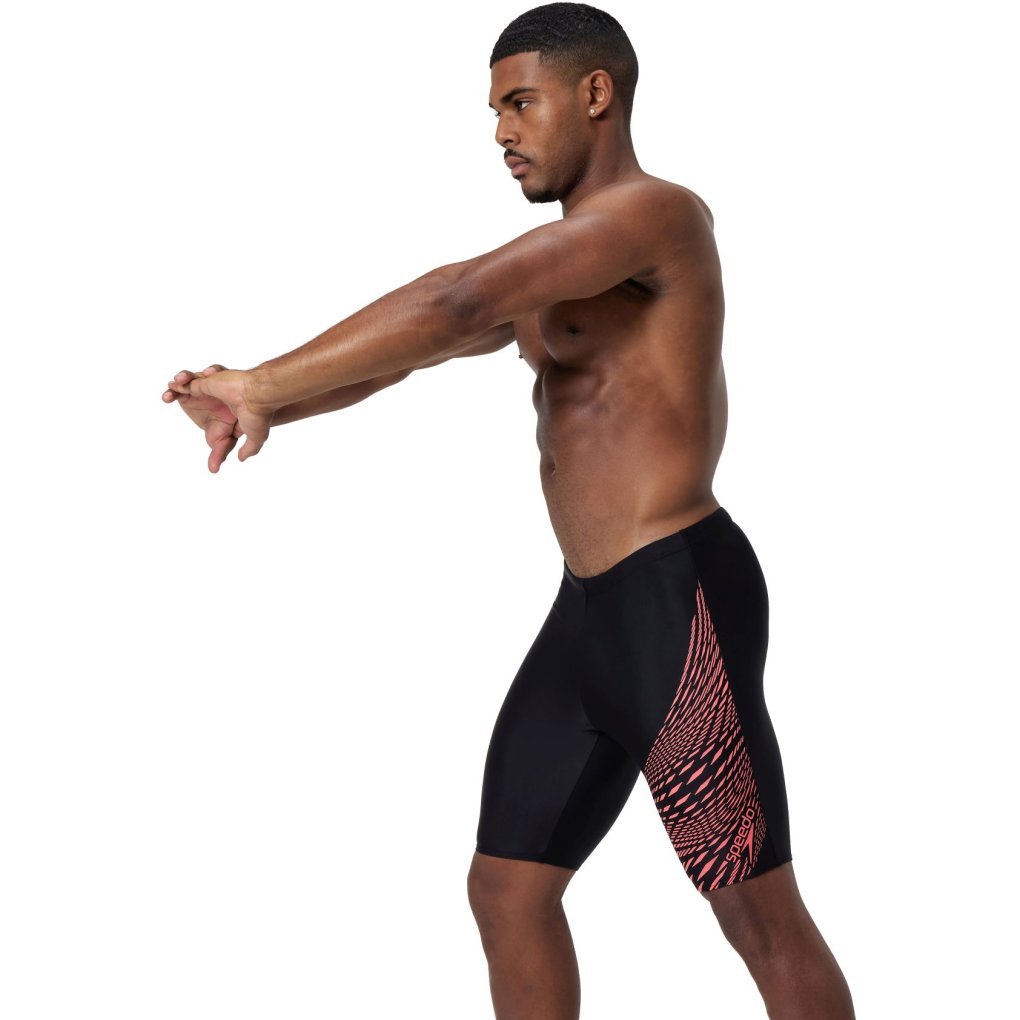 Speedo Medley Logo Jammer Men - black/coral sands