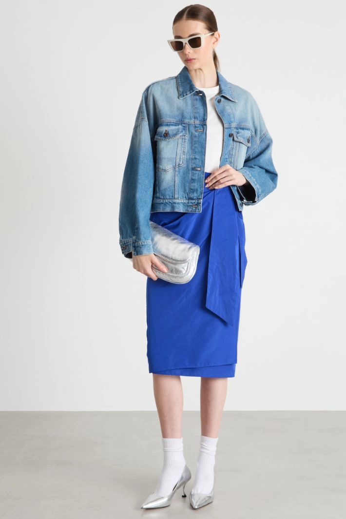 Rhinestone T-shirt - WHITE