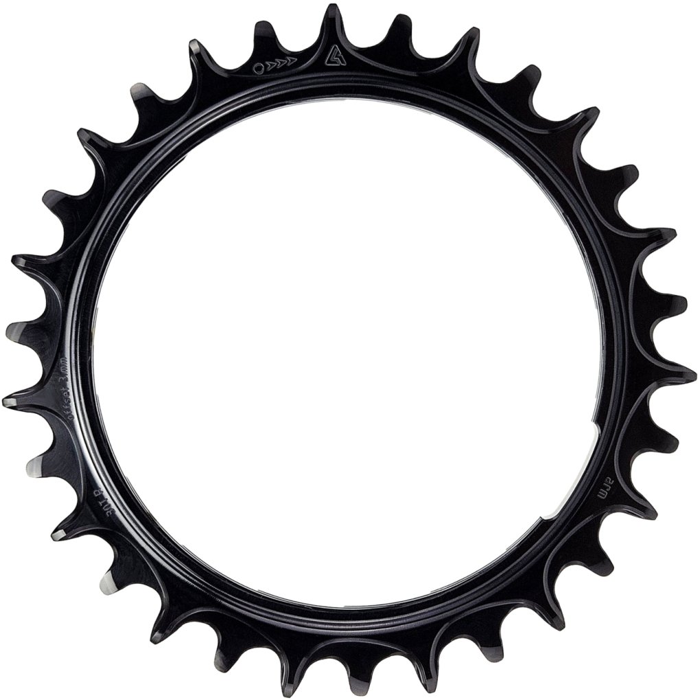 Alugear AERO Chainring - MTB | Thread Mount | 0mm | 1x 11/12s | round - mocha