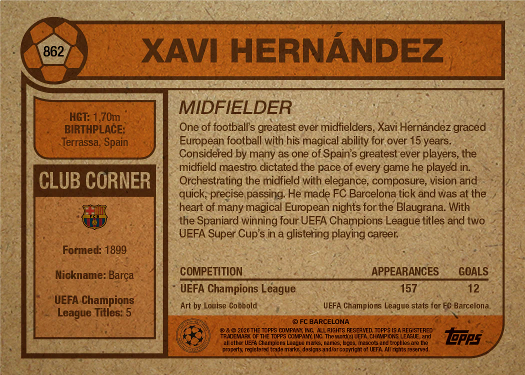 Xavi Hernández - UCC Living Set® - Card 862