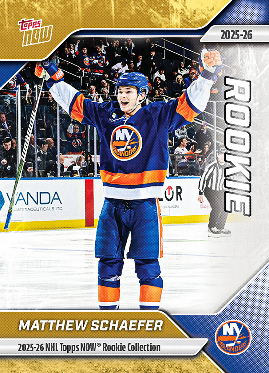 2025-26 NHL Topps NOW® Rookie Collection 10-Sticker Set - PR: 600