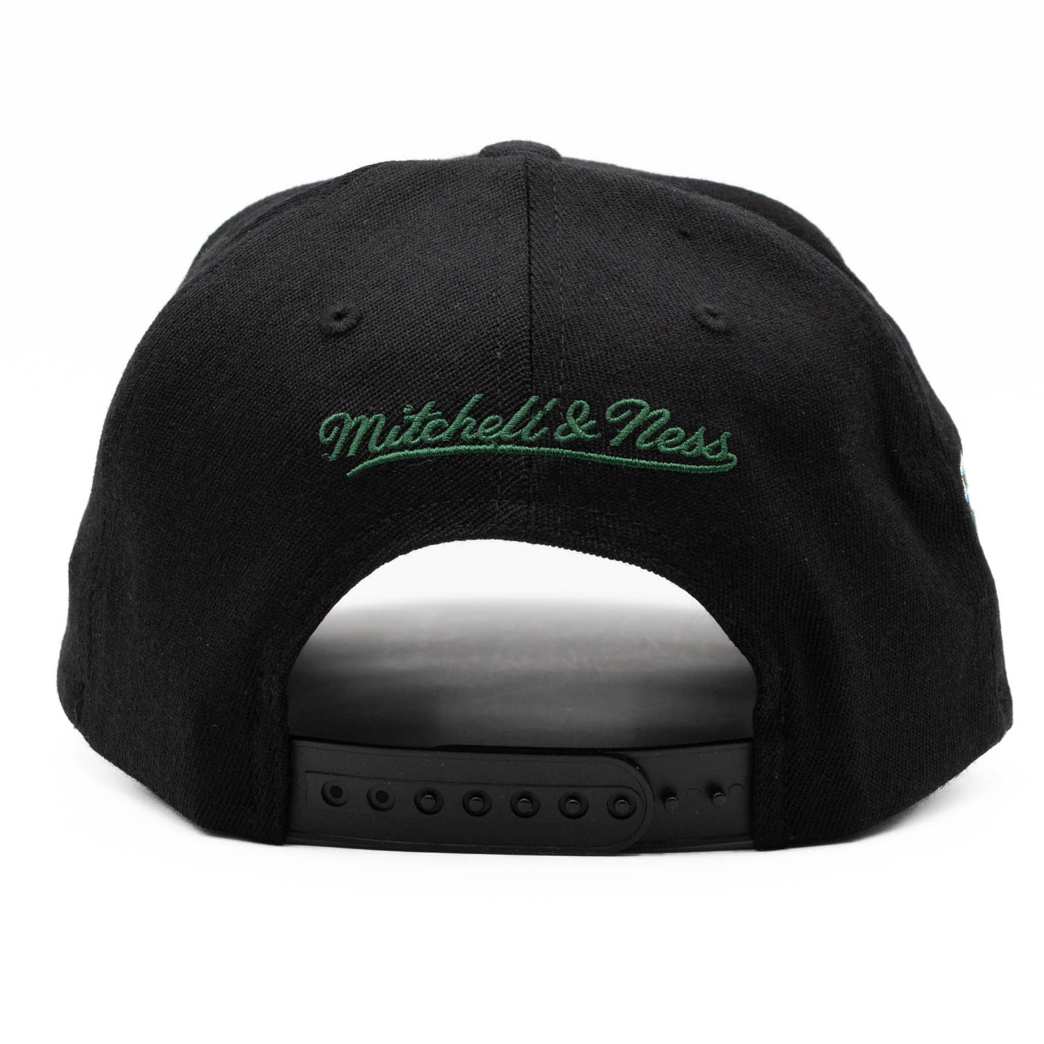 Milwaukee Bucks Custom Patch Classic Red Stretch Snapback Cap Schwarz