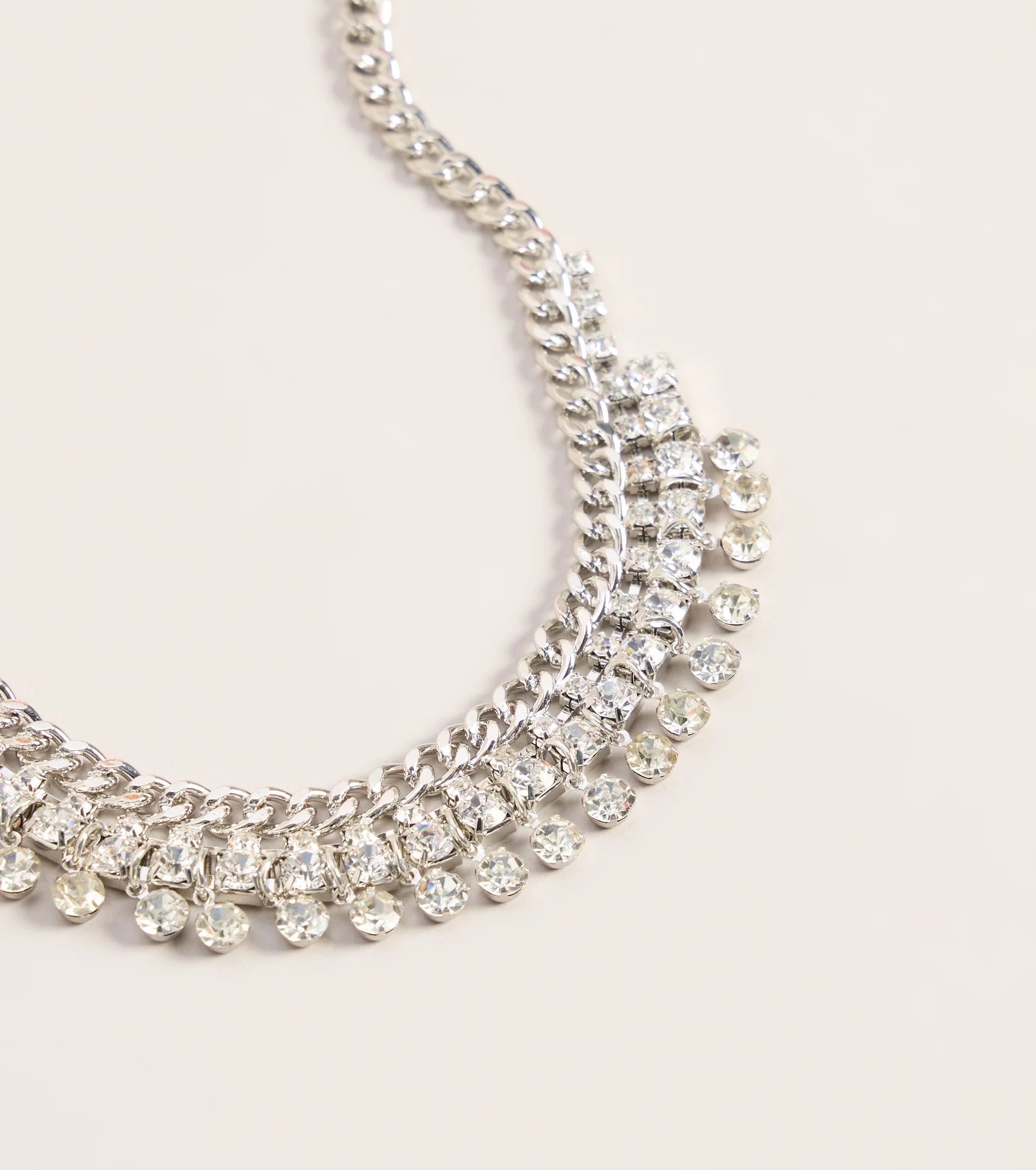 Instant Glamour Rhinestone Choker Necklace