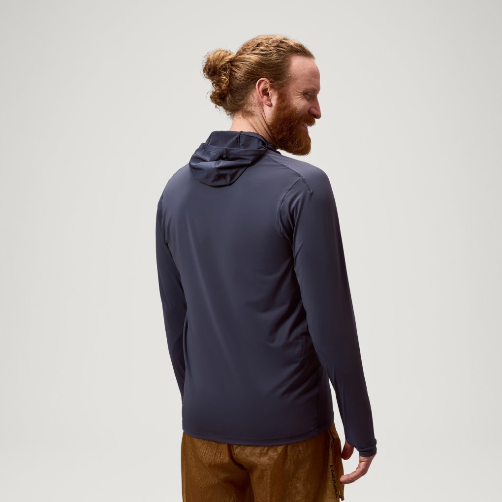 Endura Alltrack Rout Scuba Hoodie Men - carbon grey