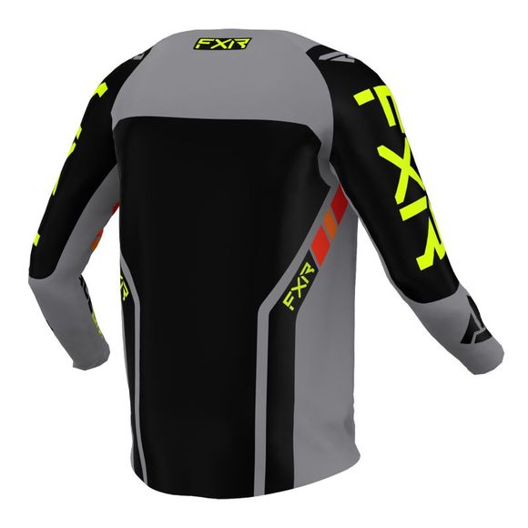 FXR CLUTCH PRO GREY/BLACK/HIVIS 2022 cross jersey - GrayRef: FXR0157