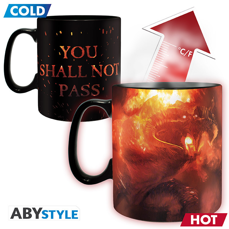 THE LORD OF THE RINGS Mug Heat Change You shall not pass