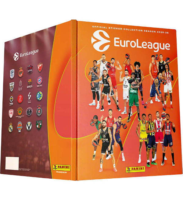 Panini Turkish Airlines EuroLeague 2025-26 Stickers - Hardcover Album