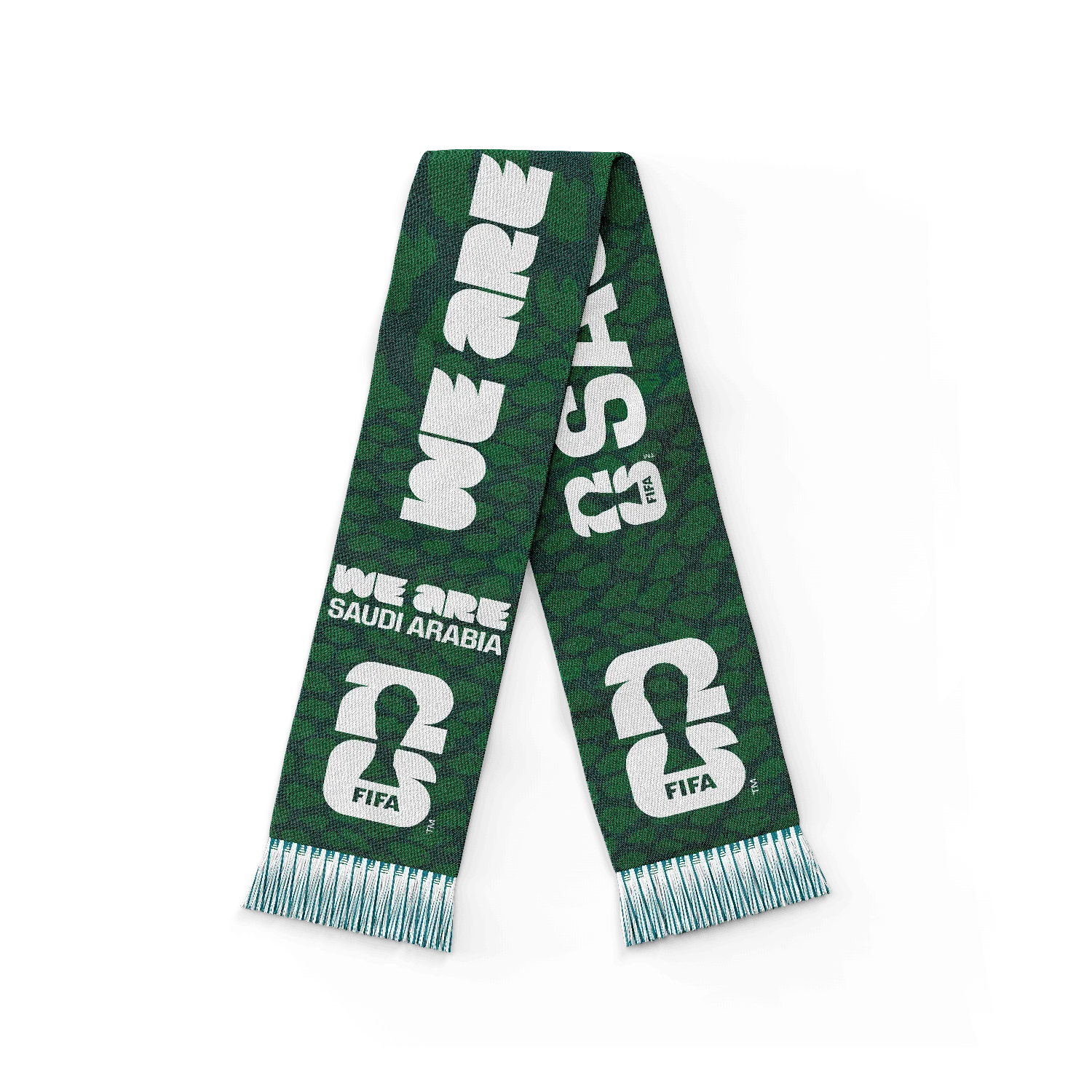 2026 Soccer Fan Collection 'We Are' Saudi Arabia Scarf