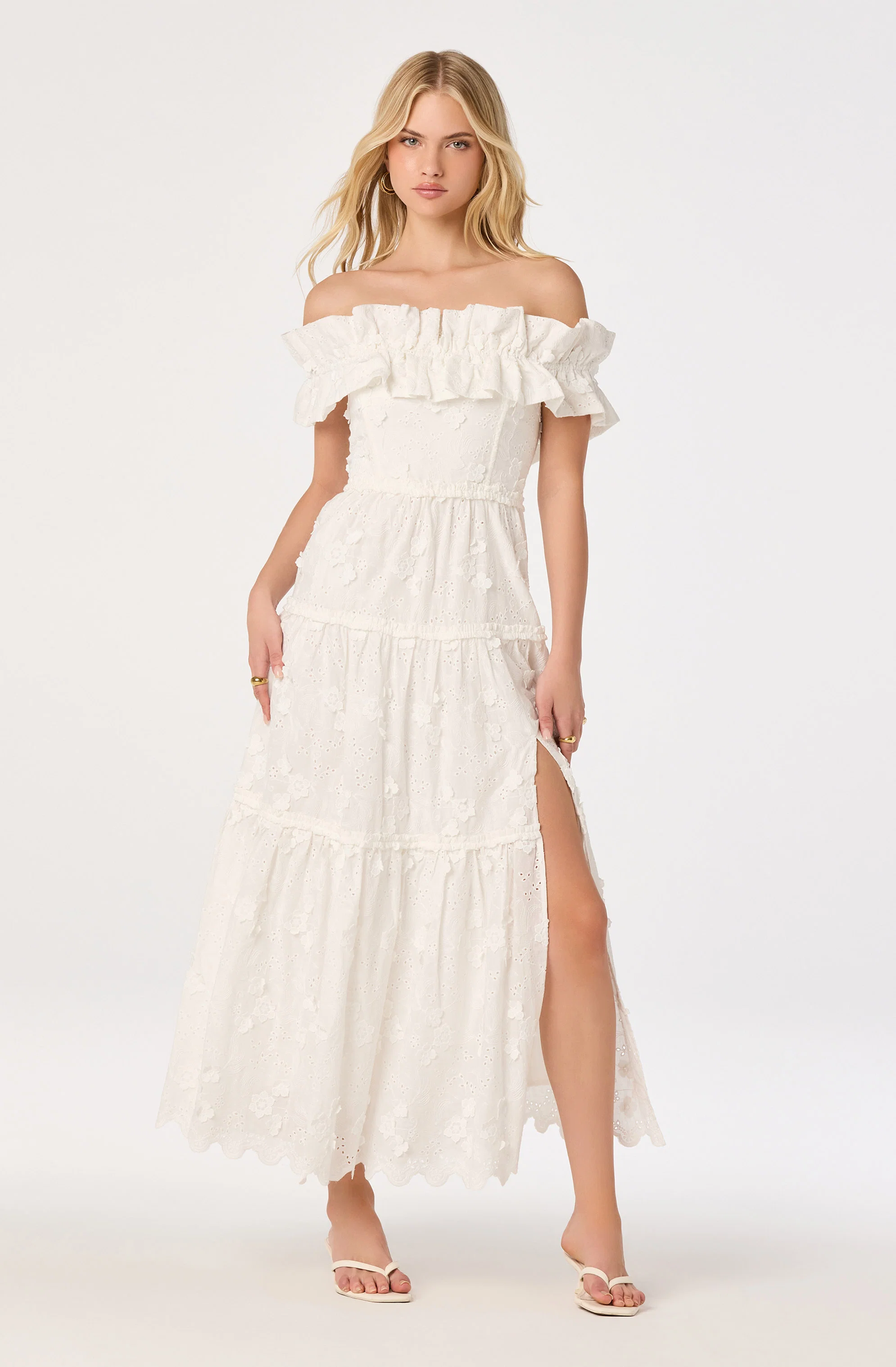 Piccola Off Shoulder Maxi Dress