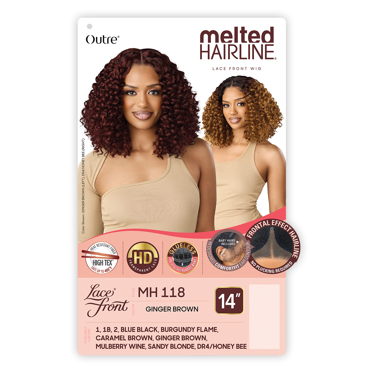 Outre HD Lace Front Wig Melted Hairline Glueless MH 118