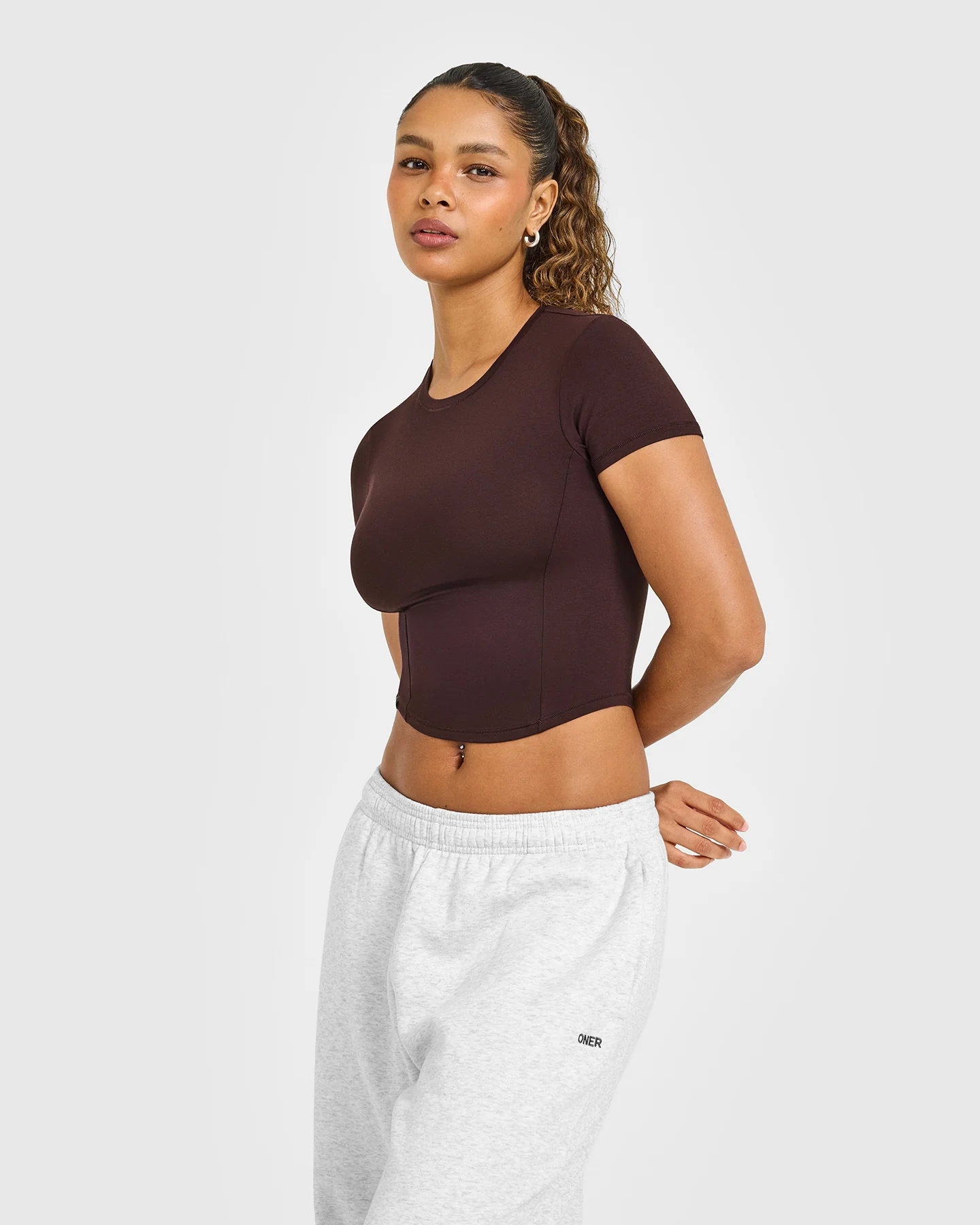 Mellow™ Soft Mid Short Sleeve T-Shirt | Plum Brown