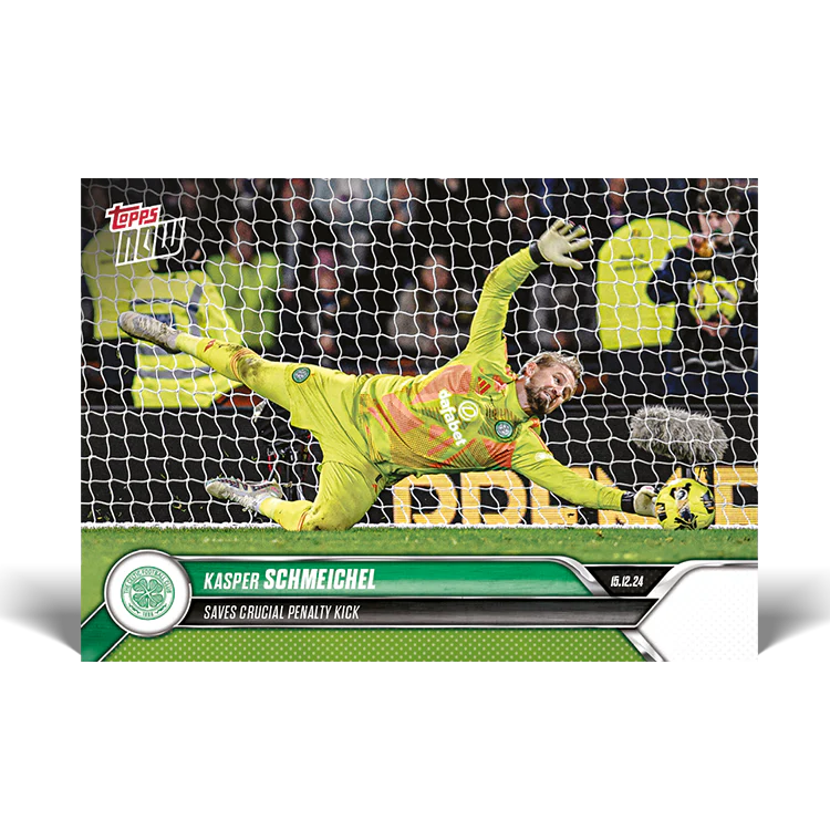 Kasper Schmeichel - Saves crucial penalty kick - 24/25 Celtic FC TOPPS NOW® Card 2