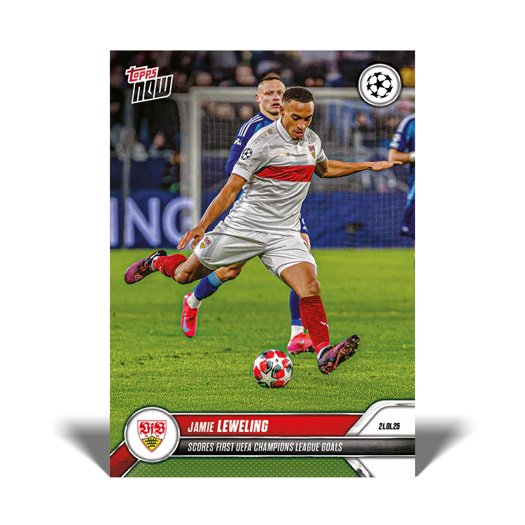 Jamie Leweling - Scores first UEFA Champions League goals - 24/25 UCL Topps NOW® Card 73