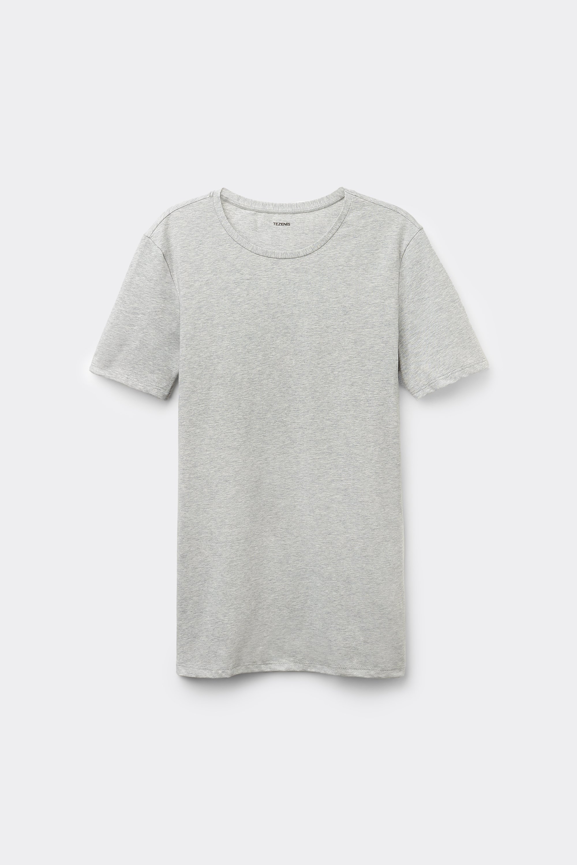 Rounded Neck Organic Stretch Cotton T-Shirt