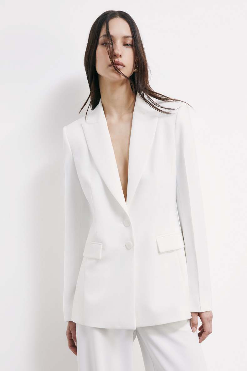 Slim crêpe blazer