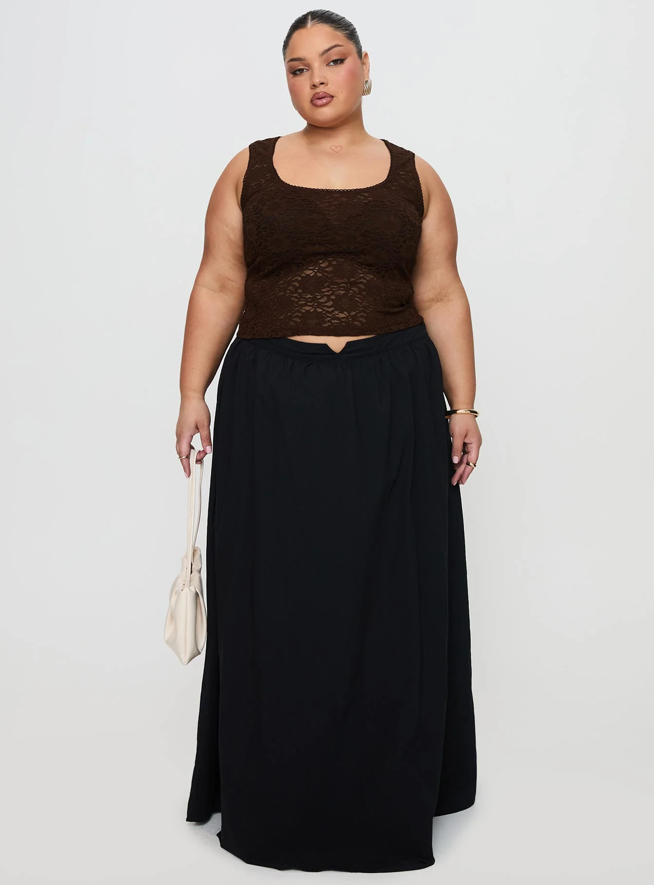 Bennington Lace Top Brown