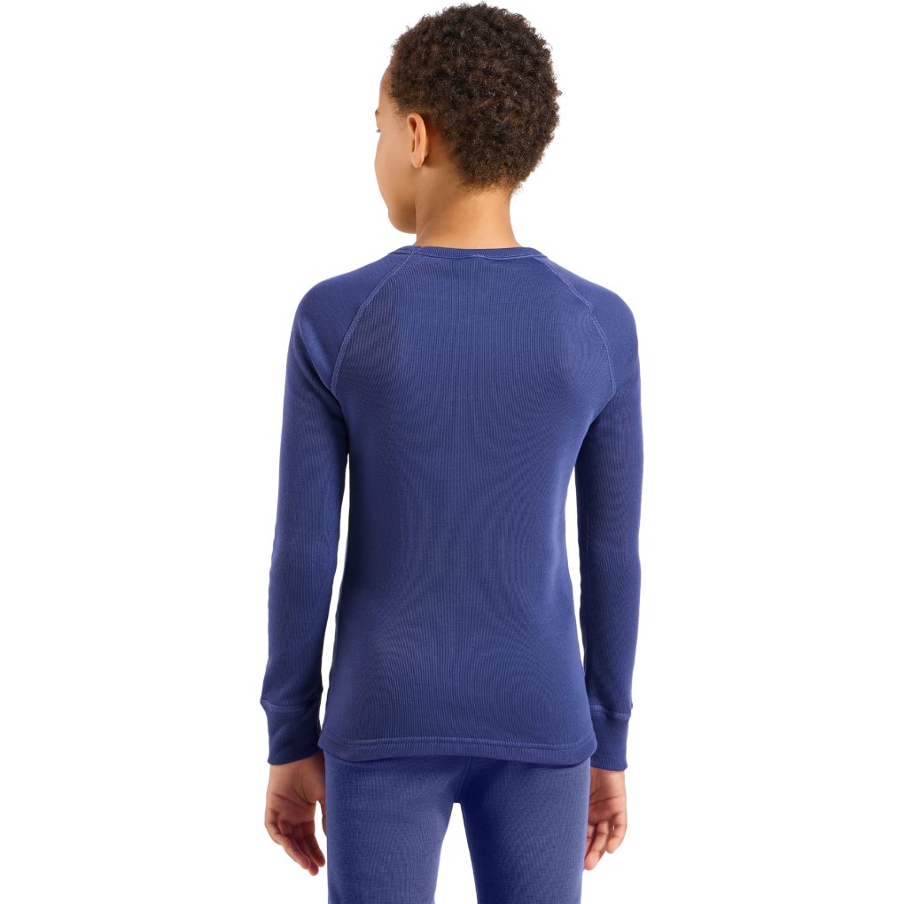 Odlo Active Warm Long-Sleeve Base Layer Top Kids - skipper blue