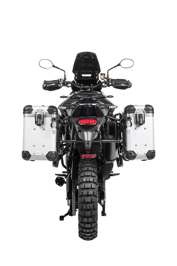 Touratech suitcase Complete kit ZEGA Evo 31/38 - Black support included - Gray anodizedRef: Trt01176A / 01-421-6881-0