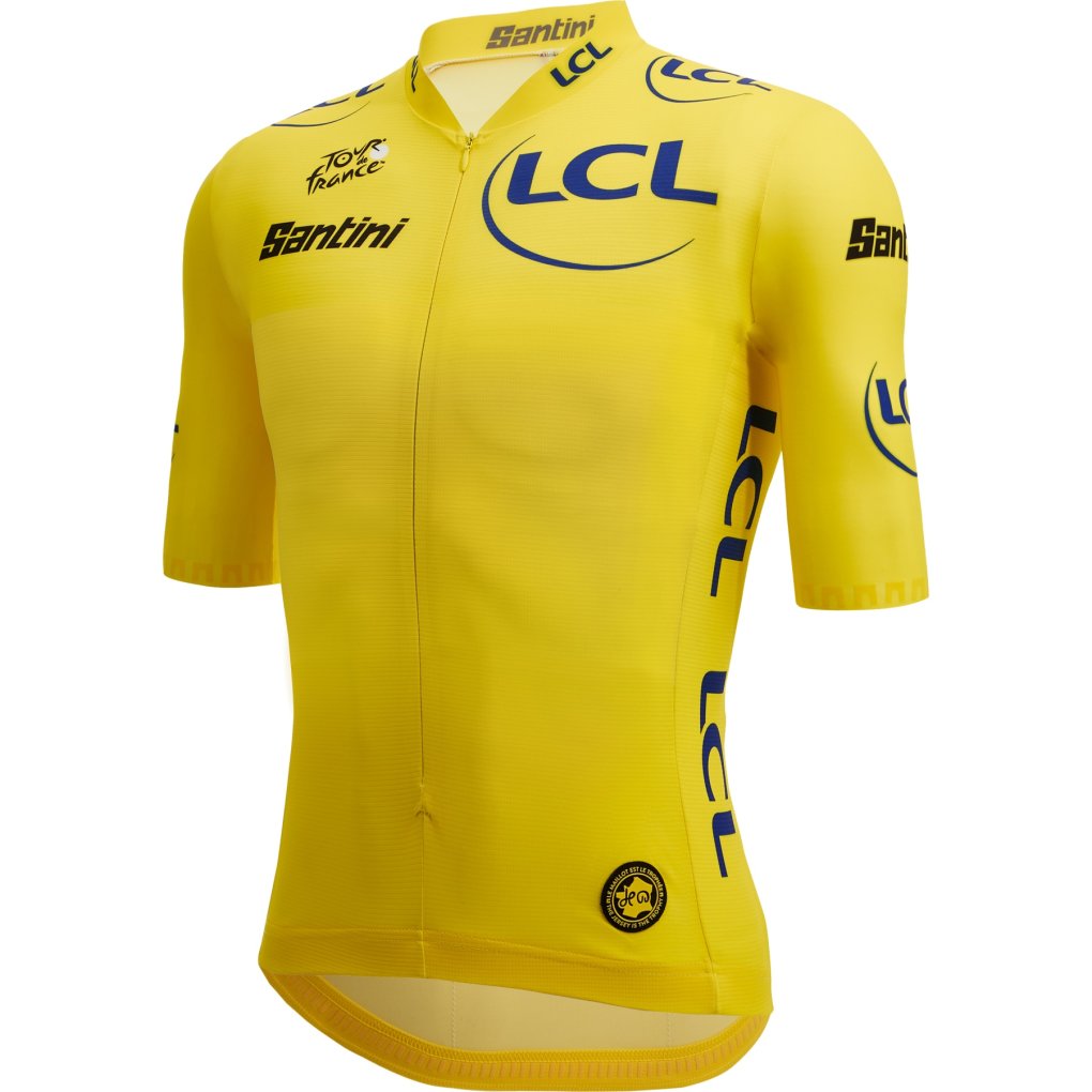 Santini Leader General Classification Jersey Men - Tour de France™ 2024 Collection - TF9440023TDFLDER - yellow GI
