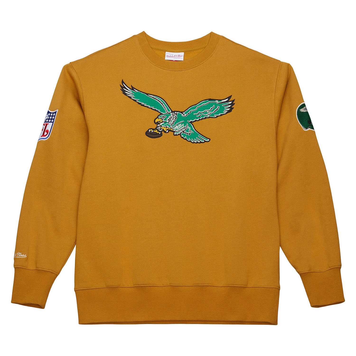 Philadelphia Eagles Mitchell & Ness NFL Dusted Crew Pullover
