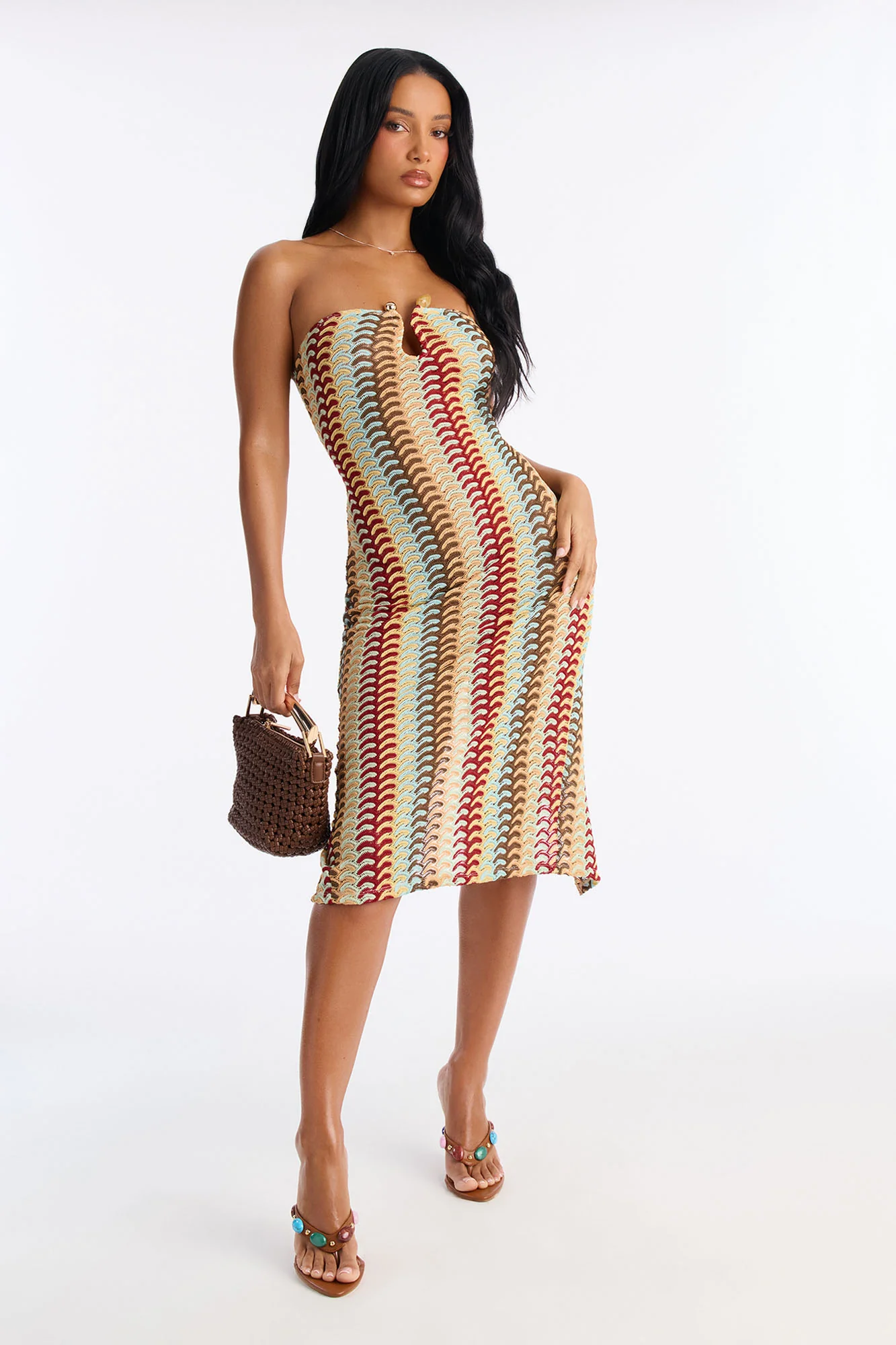 Trisha Coverup Dress - Multi Color