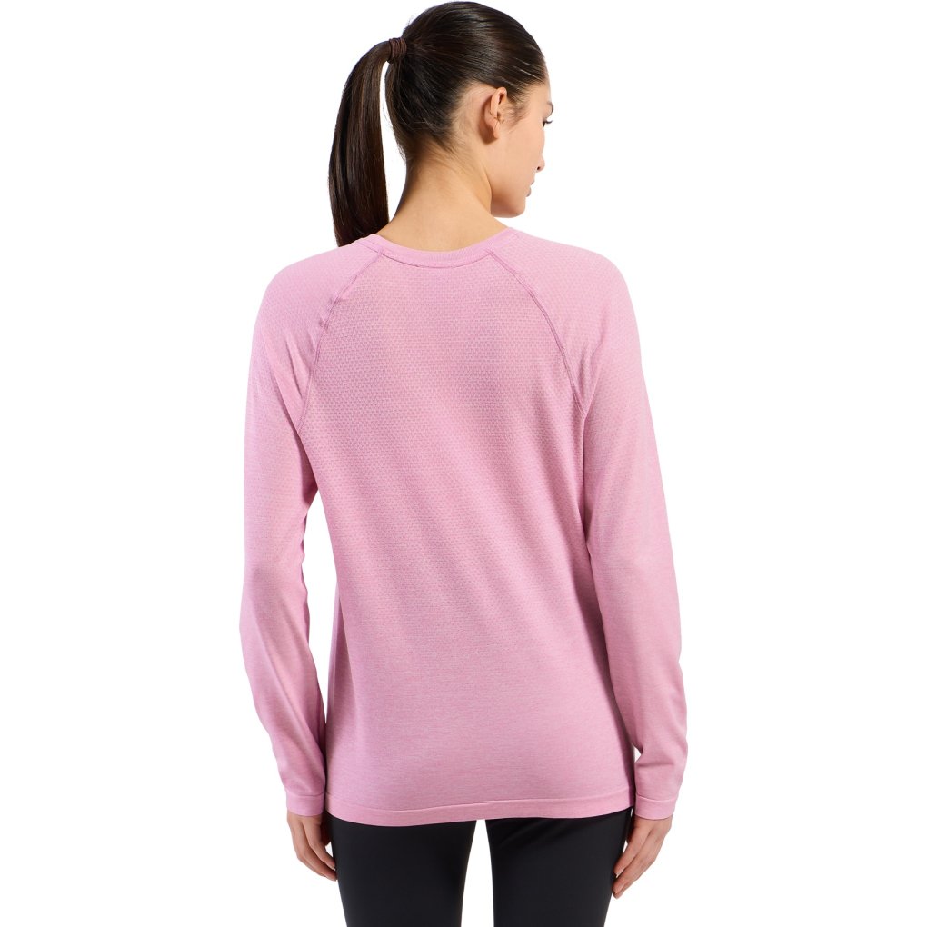 Odlo Essentials Seamless Long Sleeve Running Shirt 2.0 Women - hyper pink