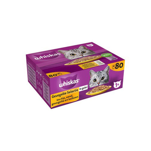 Whiskas 1+ Classic Selection in Gravy - 80 x 85 g