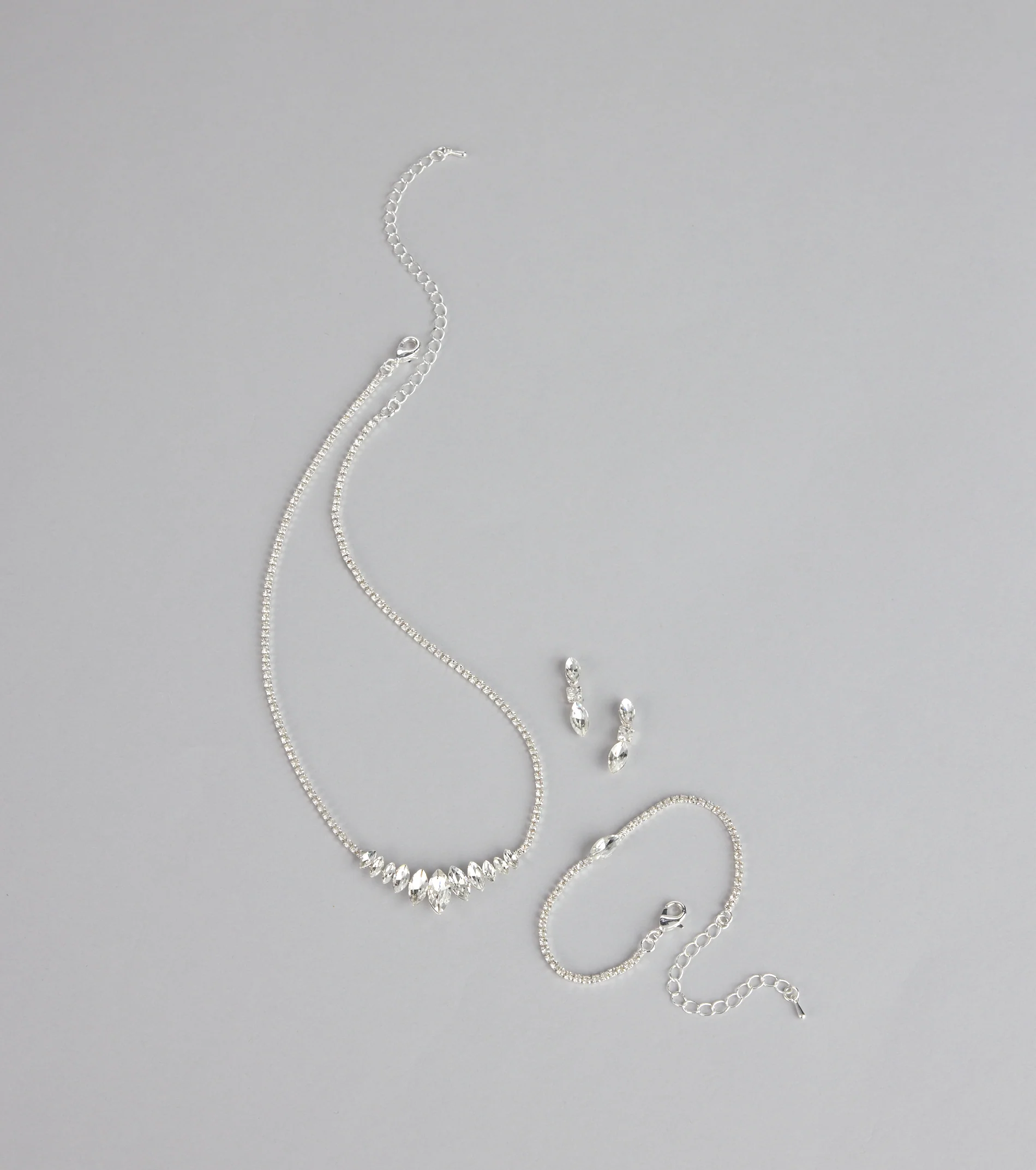 Dazzle Point Marquise Jewelry Set