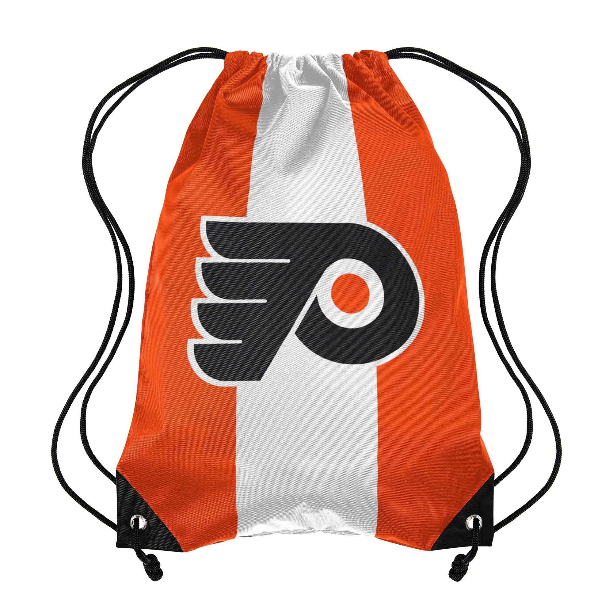 Philadelphia Flyers Team Stripe NHL Drawstring Backpack