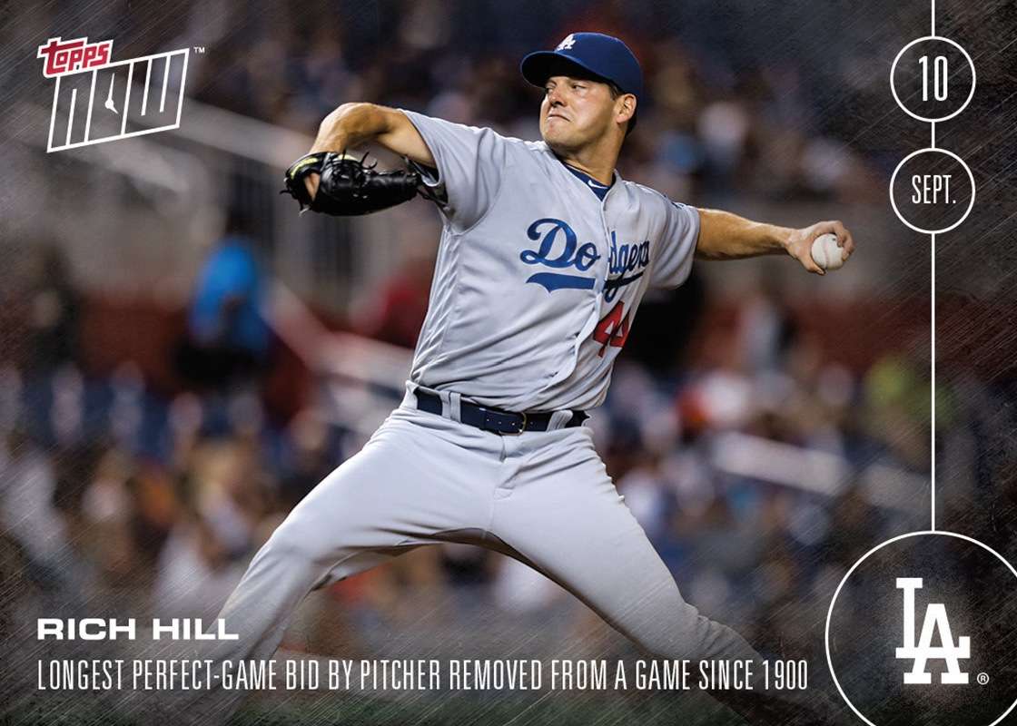 Rich Hill - 9/10/16 TOPPS NOW® Card 440 - Print Run: 307 - TOPPS NOW®