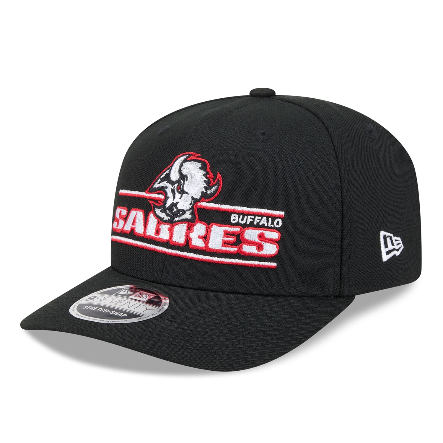 Buffalo Sabres Alternate NHL Stated 9SEVENTY Stretch-Snap Cap Black