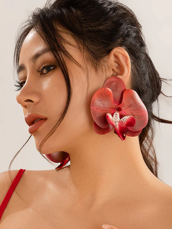 Flower Shape Drop Earrings