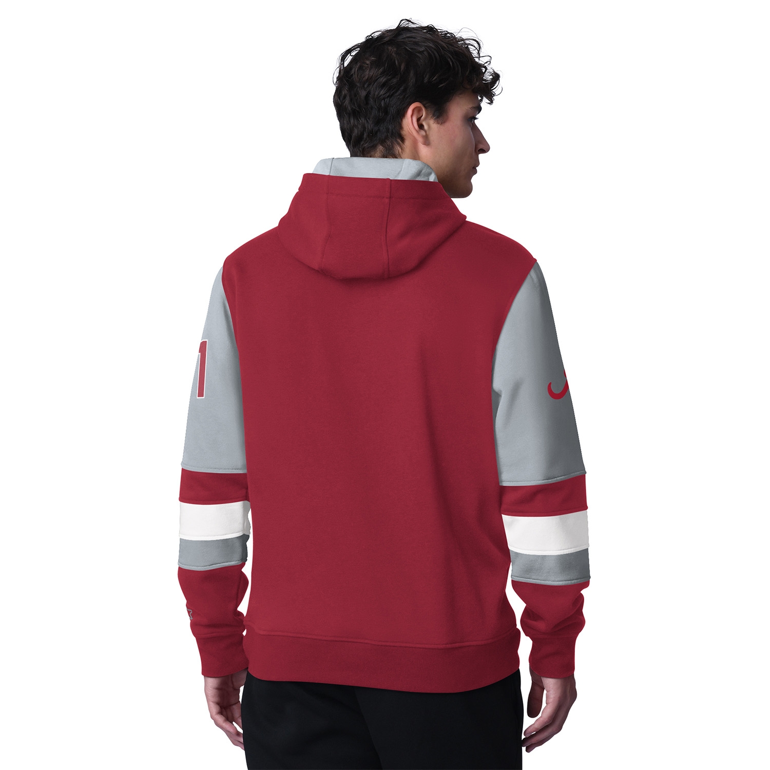 Alabama Crimson Tide Starter End Zone NCAA Hoodie Red