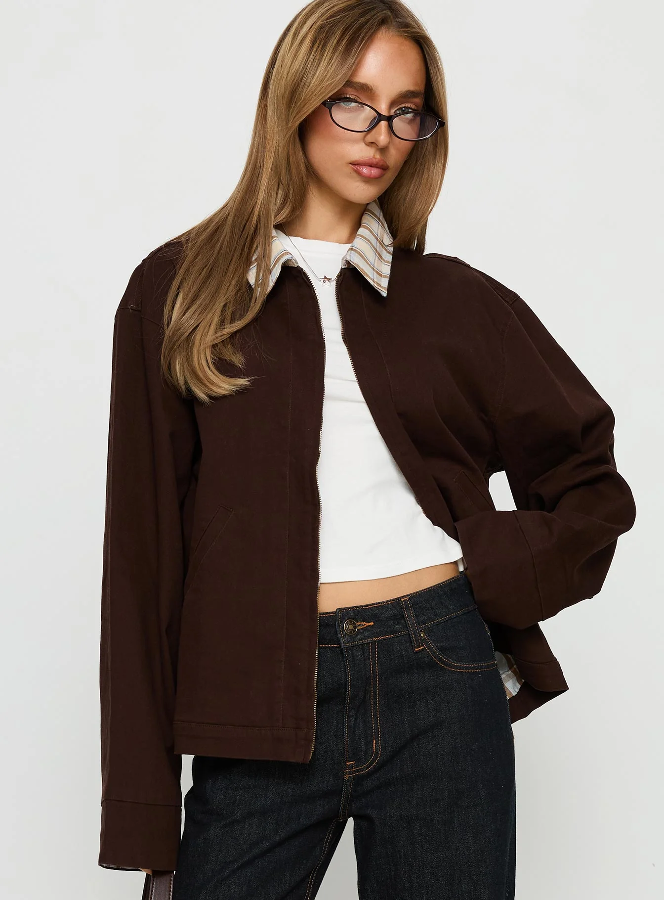 Soraia Workwear Jacket Brown