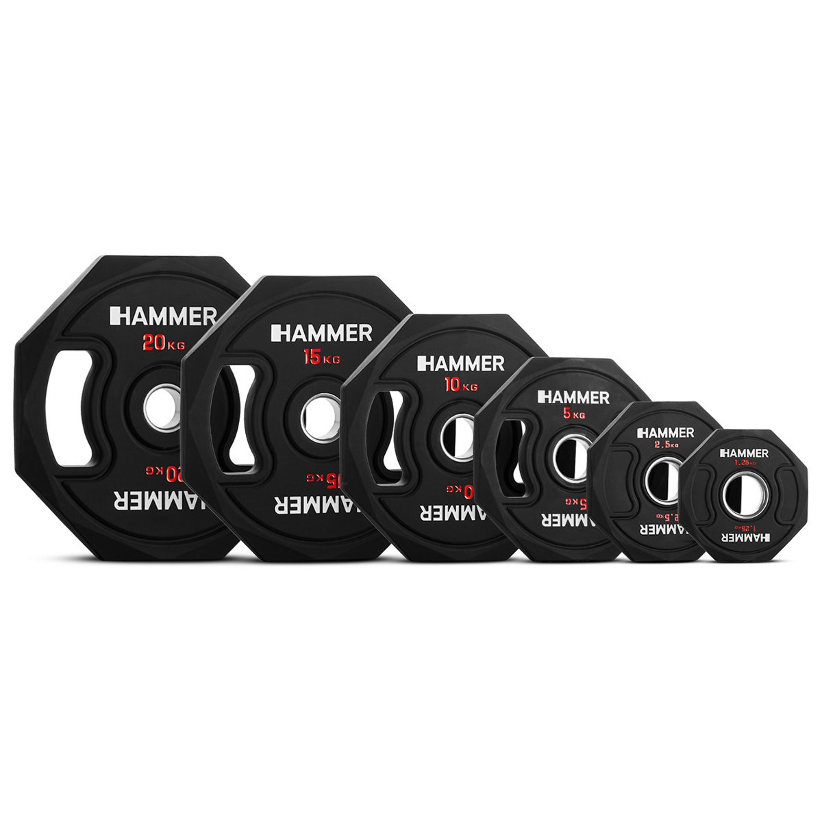 Octagon weight plate 50 mm 1.25 - 20 kg