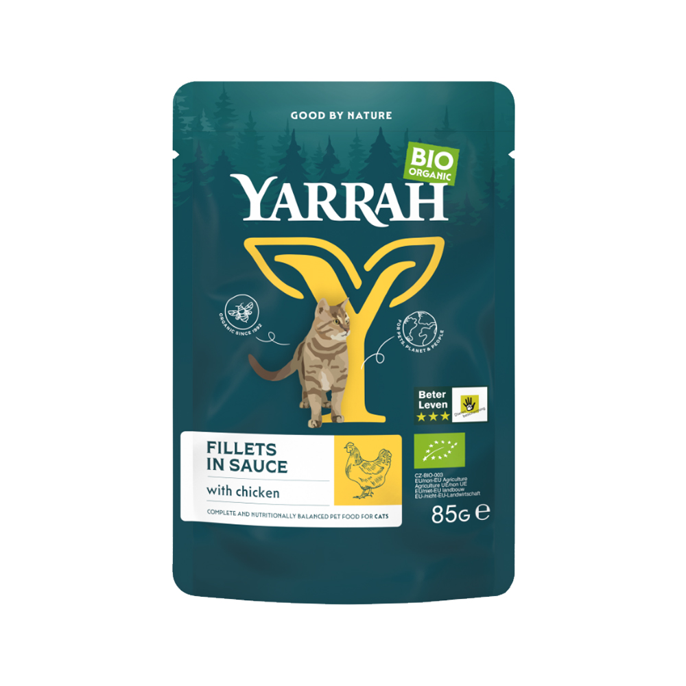 Yarrah Bio Cat Pouch - Chicken in Gravy - 14 x 85 g