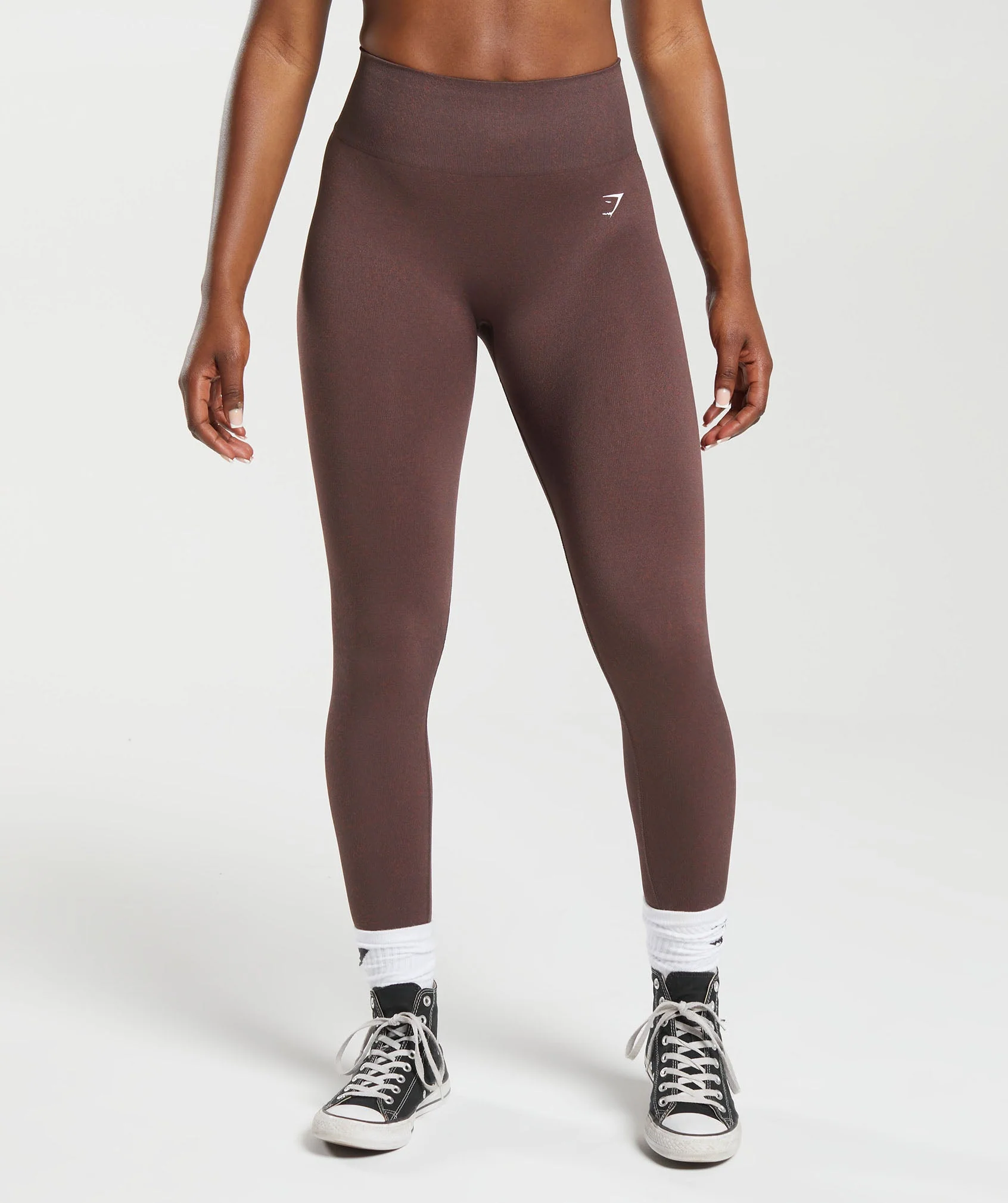Adapt Fleck Seamless Leggings Chocolate Brown