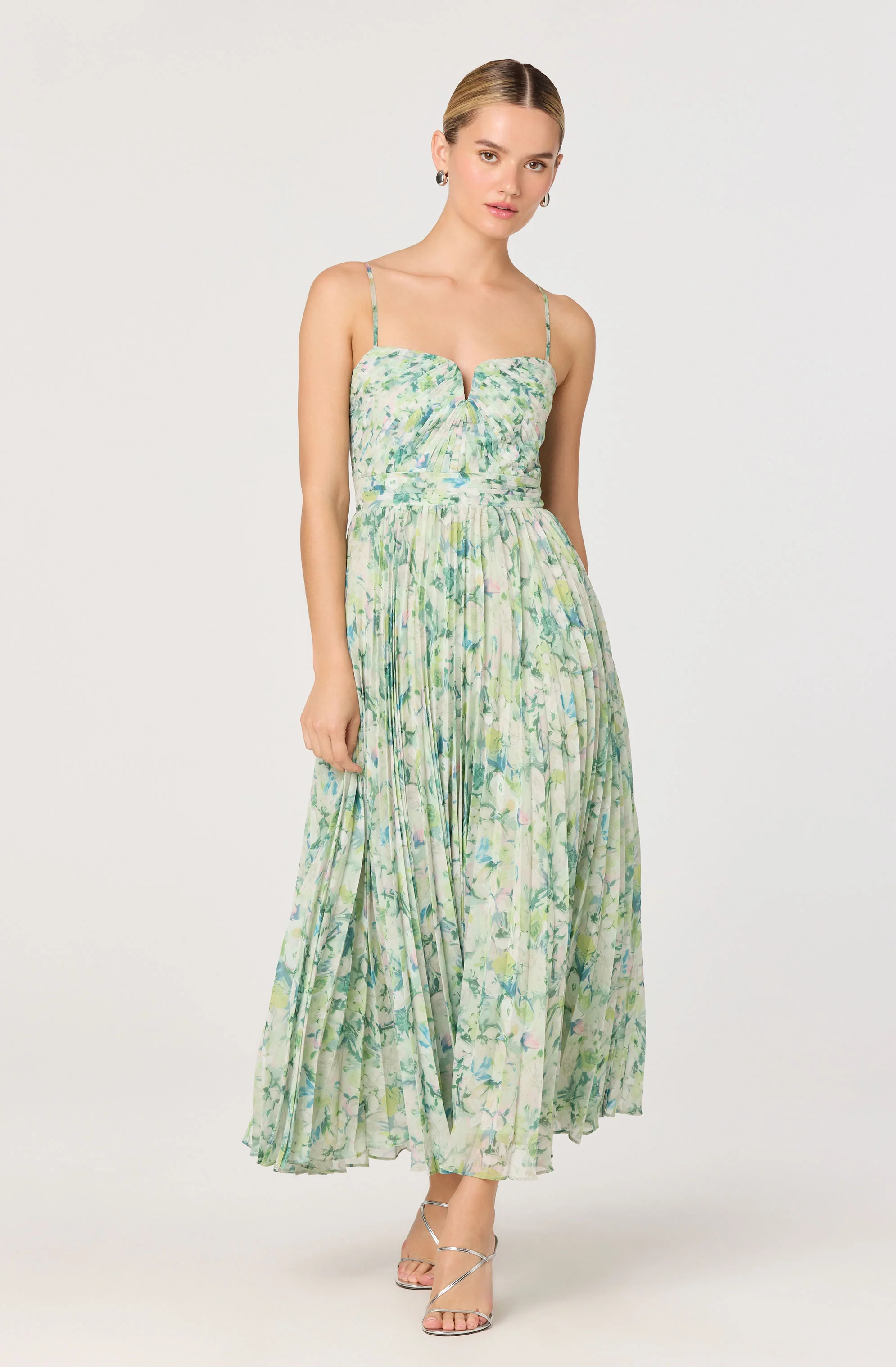 Bayley Floral Pleated Maxi Dress