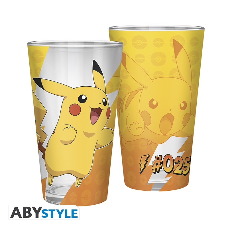 POKEMON Large Glass Premium Pikachu foil