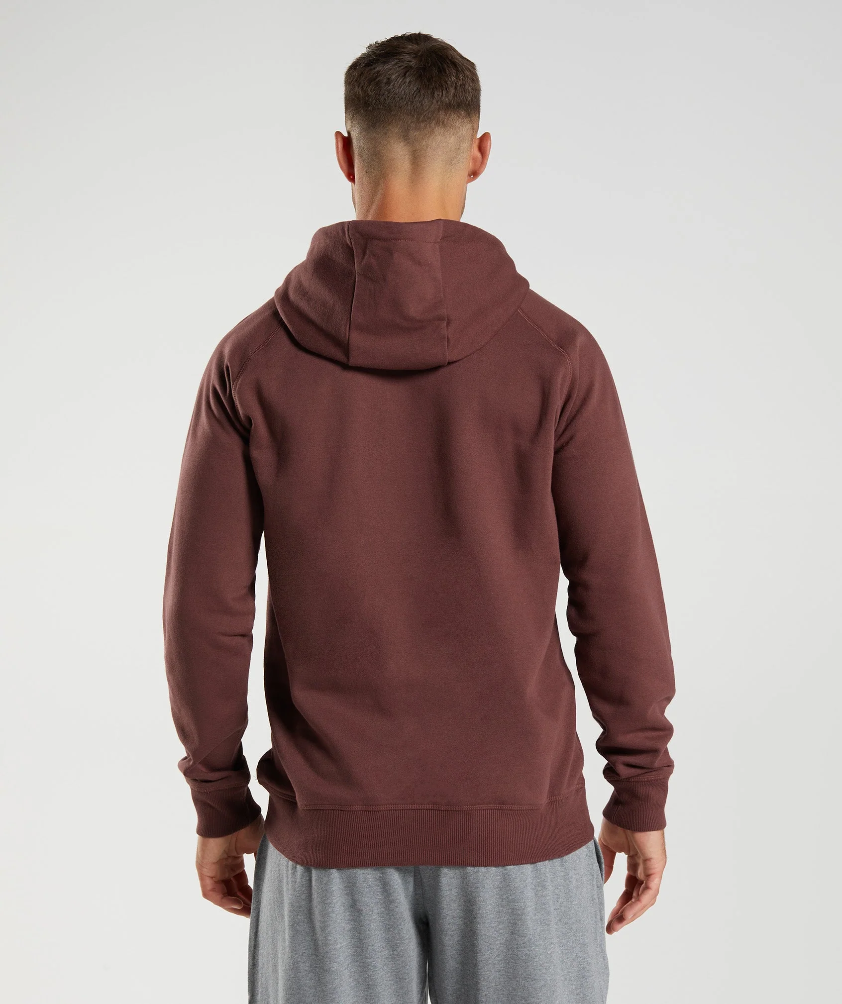 Crest Hoodie Cherry Brown