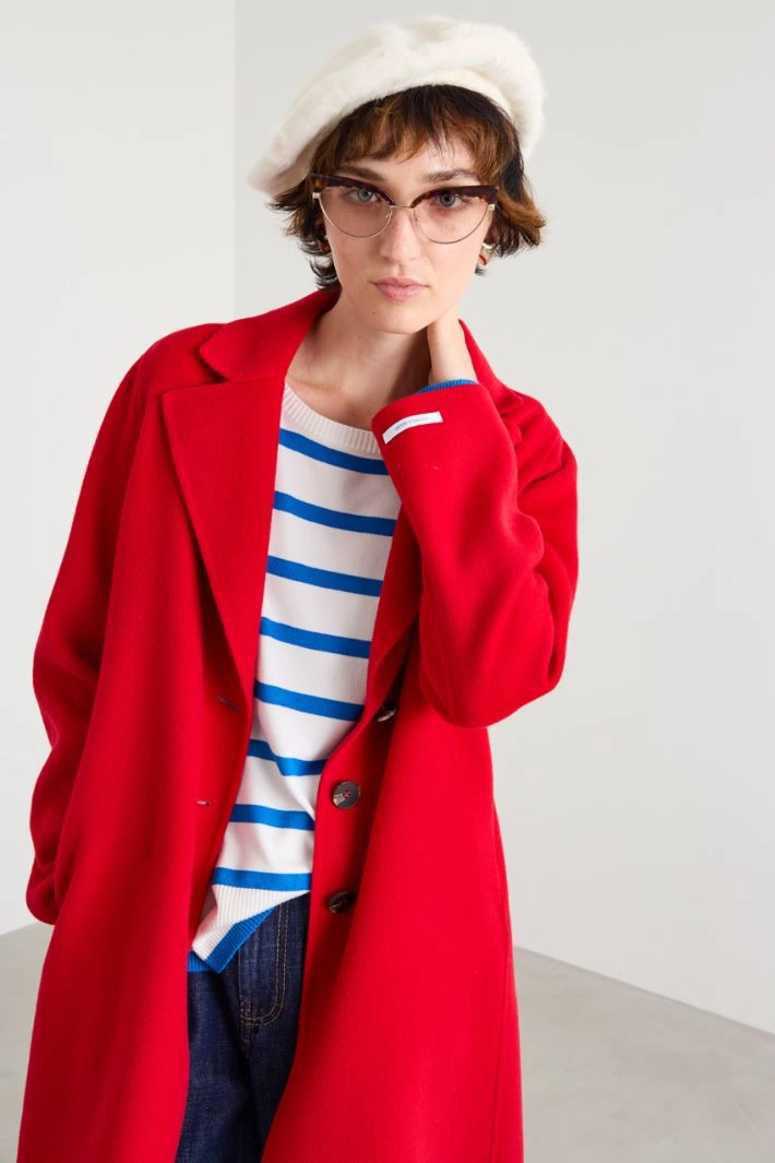 Angora beret - CREAM