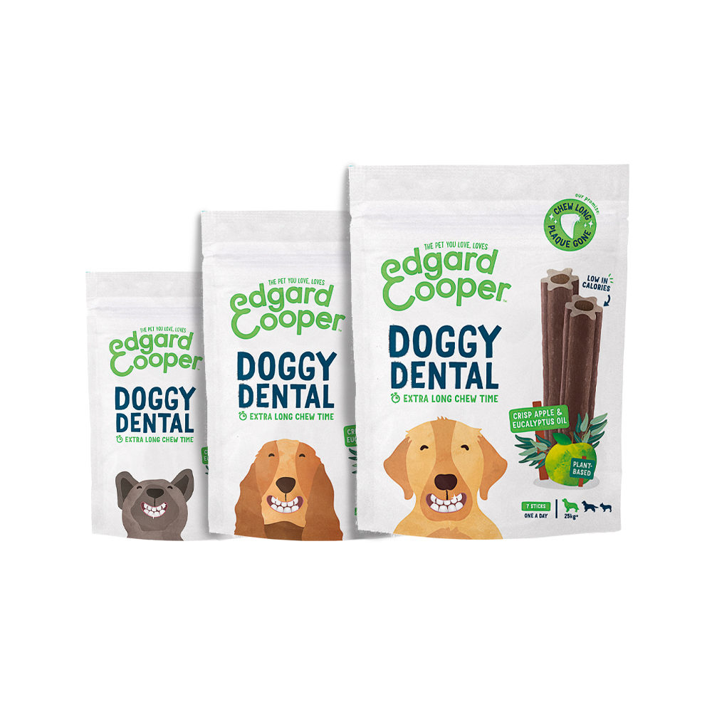 Edgard & Cooper Doggy Dental - Apple & Eucalyptus - Large - 7 Sticks
