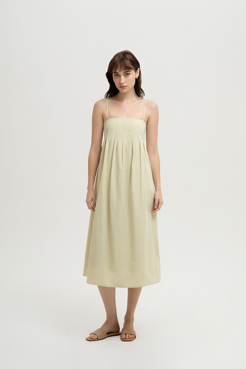 Gisele Pleated Midi Dress