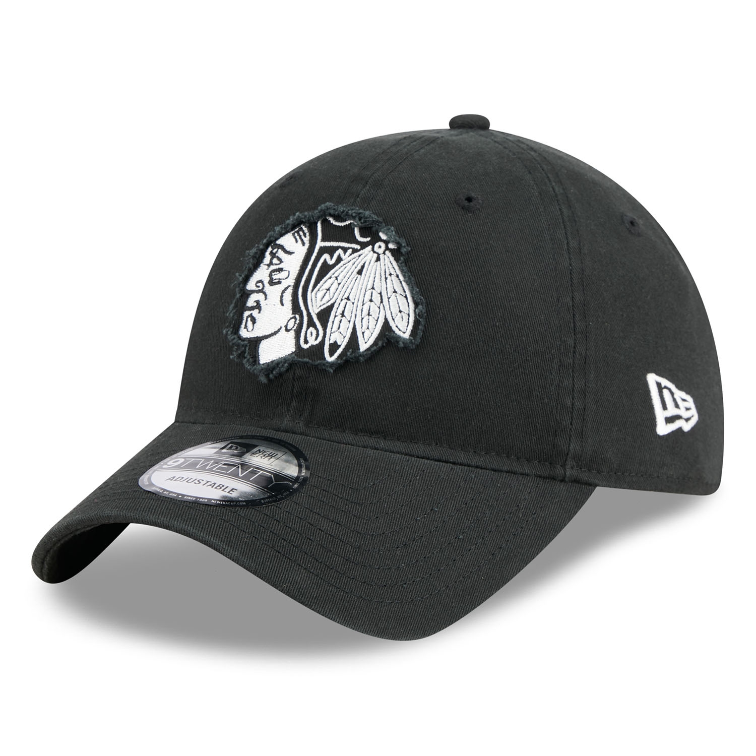 Chicago Blackhawks NHL Stamp 9TWENTY Adjustable Cap Black