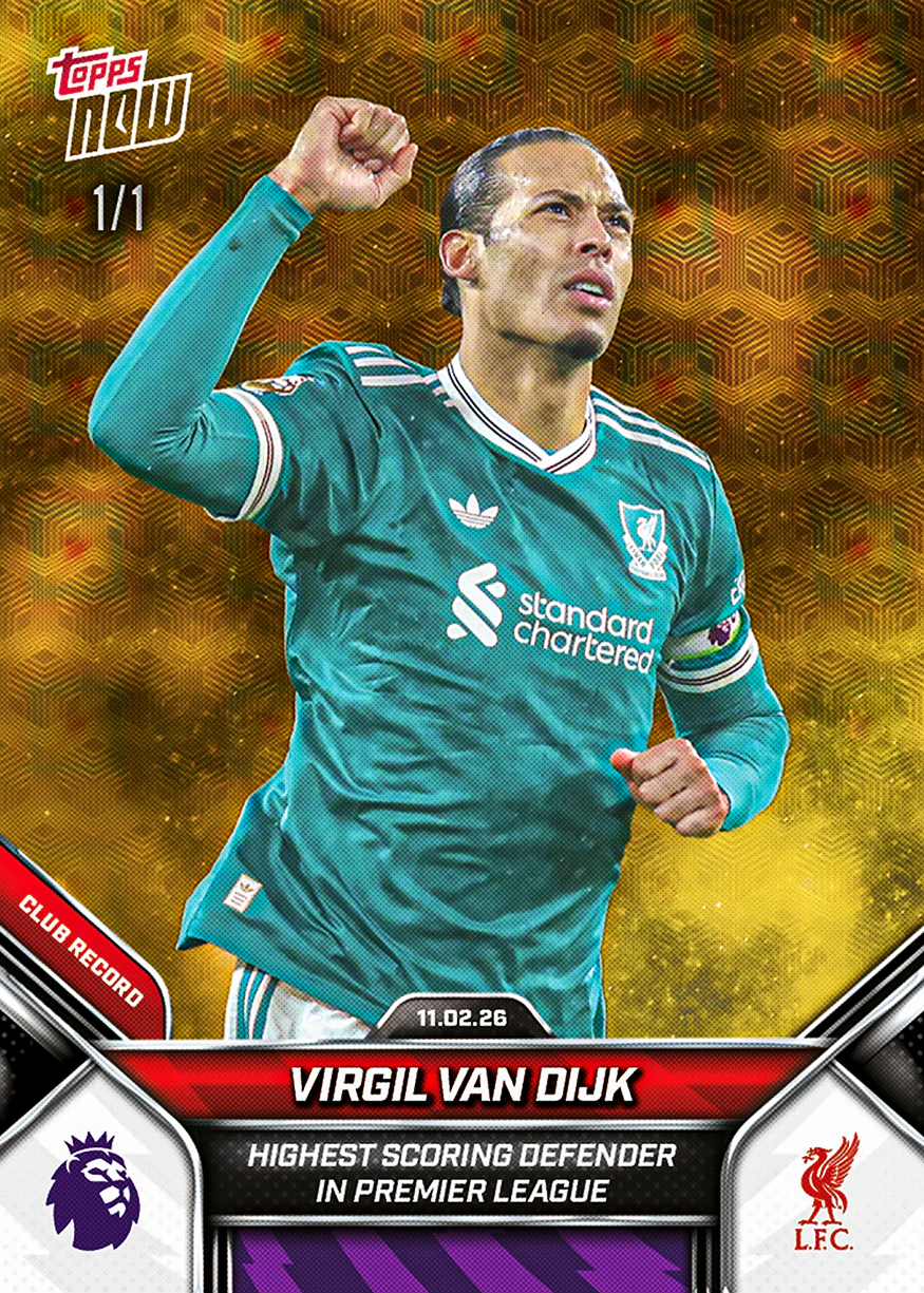 Virgil van Dijk - 2025-26 Premier League Topps NOW® - Card 138 - PR: 972