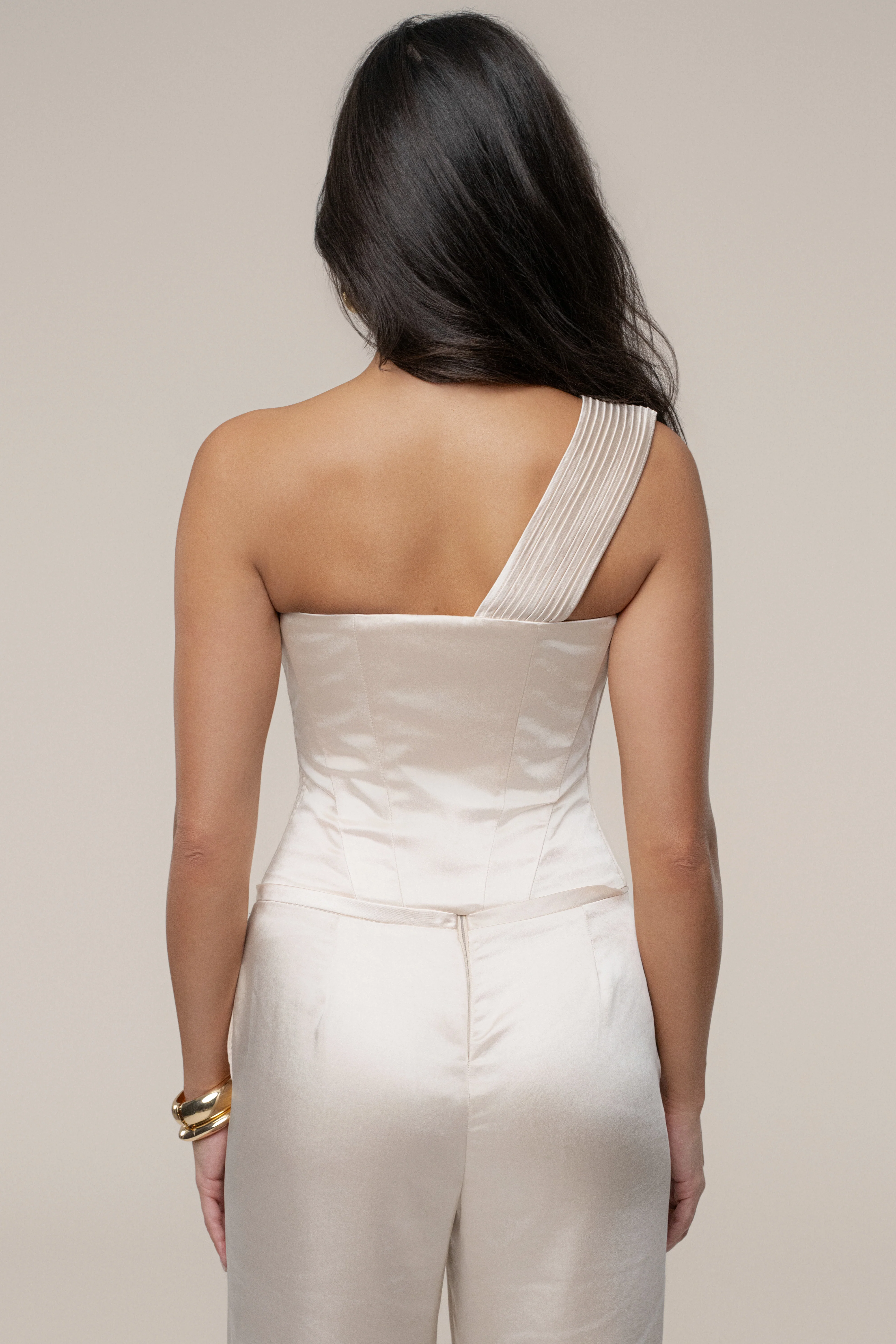 Champagne Love Song Satin Top