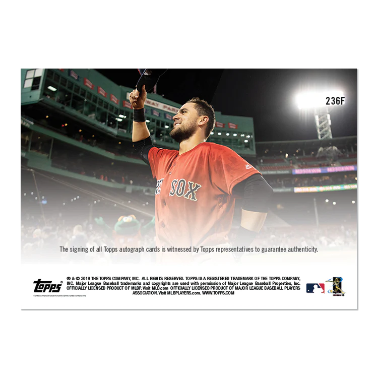 On-Card Autograph # to 1 - Michael Chavis - MLB TOPPS NOW® Card 236F